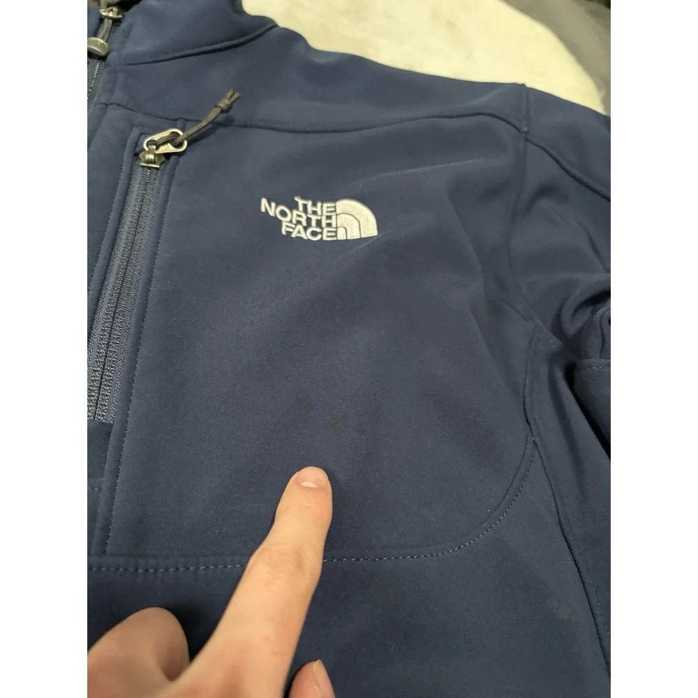 The‎ North Face Men's Blue Apex Risor Jacket Full-Zip Windwall Size L